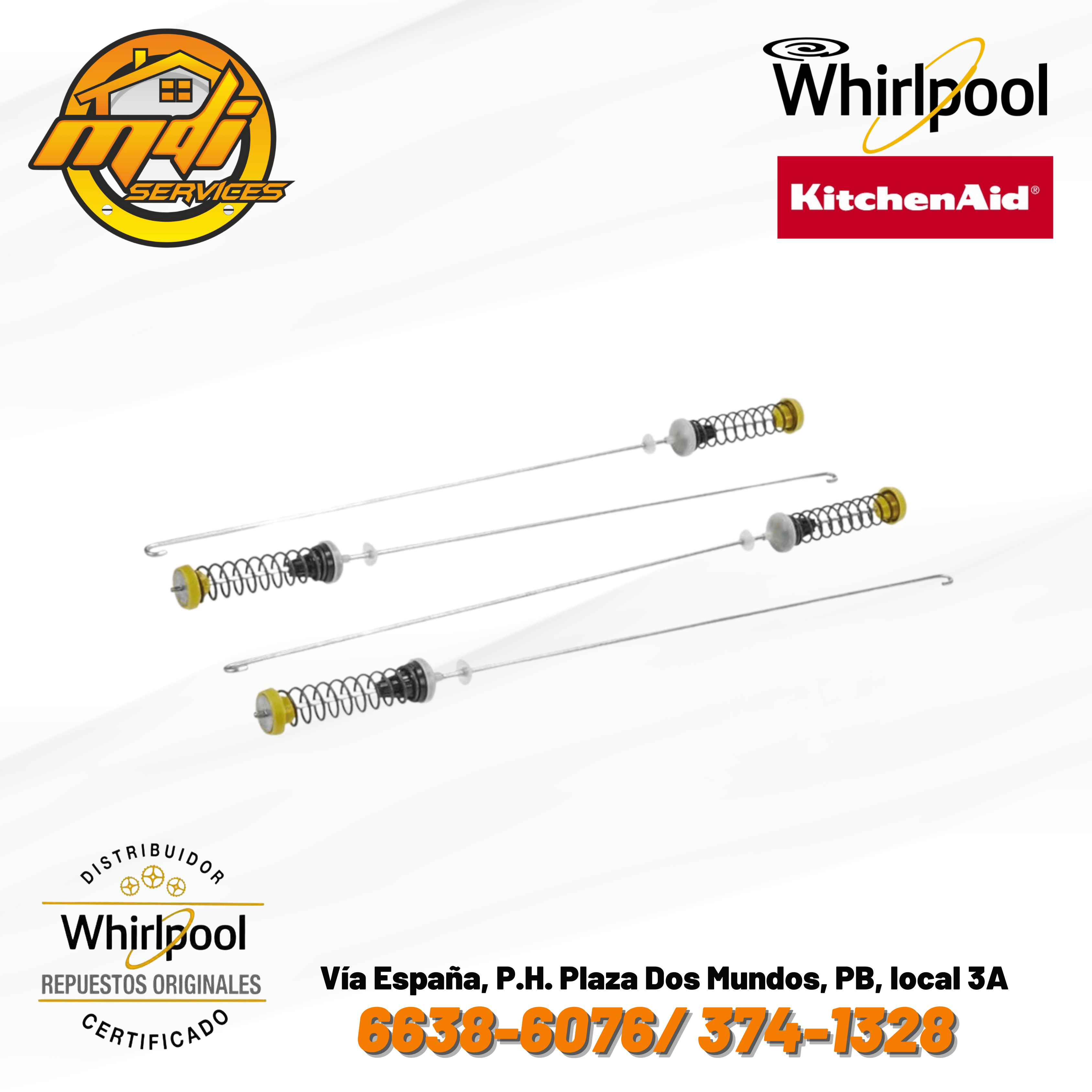 SUSPENSION LAVADORA WHIRLPOOL ORIGINAL FSP W10780048 W910010044